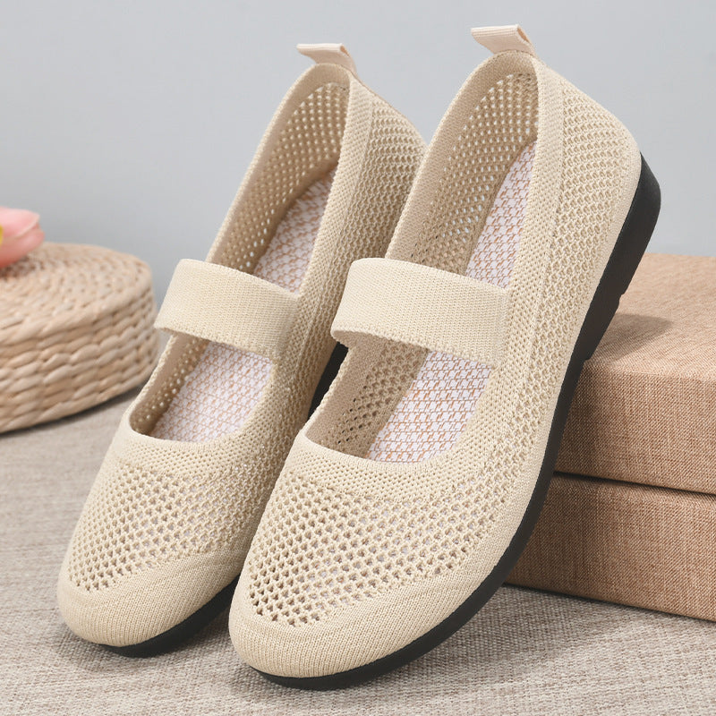 Casual Shoes For Women Flying Woven Women's